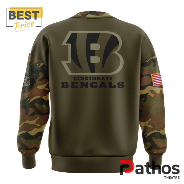 2024 Bengals Camo Salute to Service Nike Hoodie