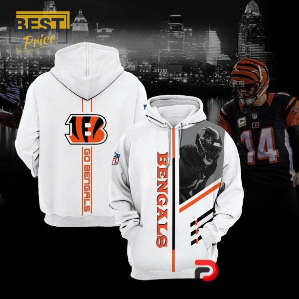 2024 Cincinnati Bengals Go Bengals White Hoodie