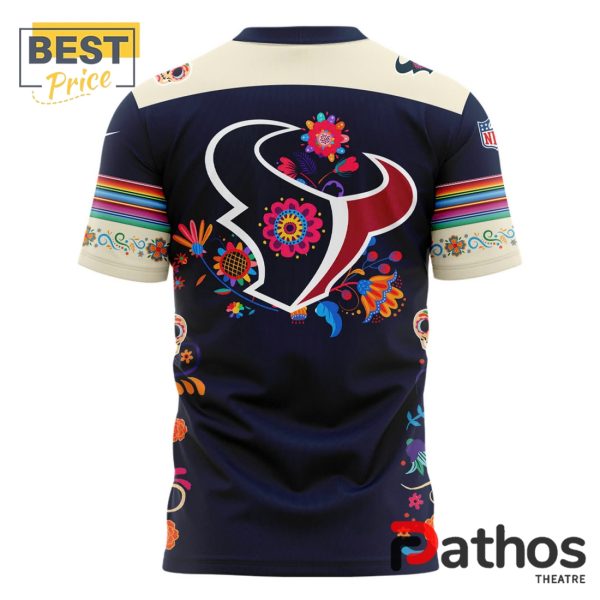 2024 Houston Texans Día De Los Muertos T-Shirt, Cap