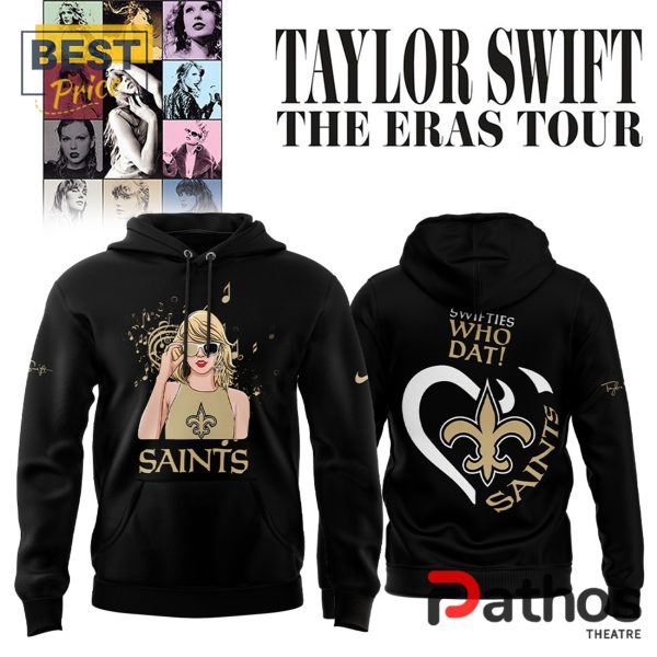 2024 New Orleans Saints x Taylor Swift The Eras Tour Hoodie