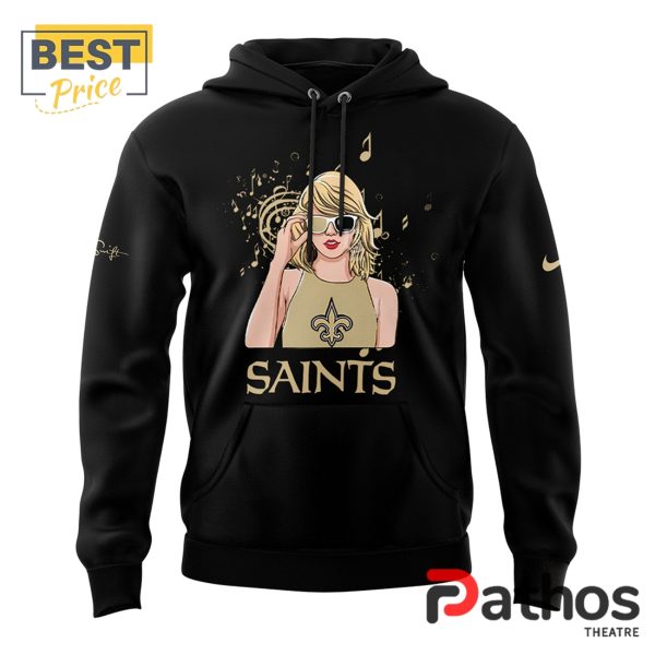 2024 New Orleans Saints x Taylor Swift The Eras Tour Hoodie