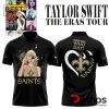 2024 New Orleans Saints x Taylor Swift The Eras Tour Polo Shirt