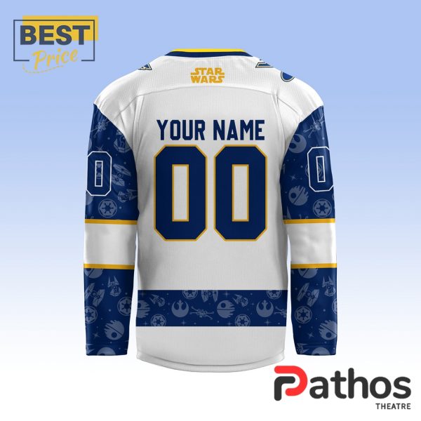 2024 St. Louis Blues x Star Wars Night Custom Hockey Jersey