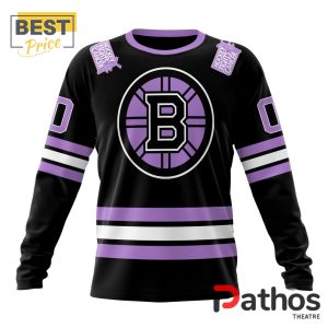 nhl boston bruins home in lavender hockey fight cancer hoodie 6 Fe418