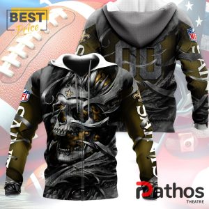 personalized new orleans saints nfl skull design hoodie 4 ah0hM