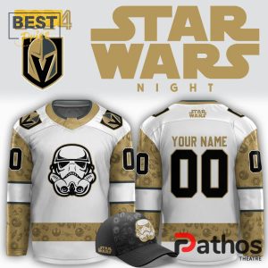 Vegas Golden Knights x Star Wars Night White Hockey jersey