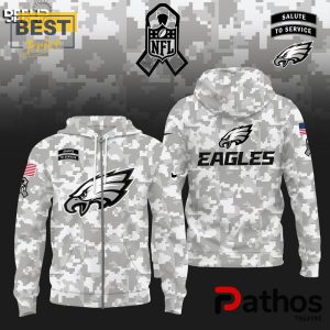 philadelphia eagles 2024 salute to service hoodie 2 oE6OT