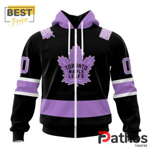 nhl toronto maple leafs home in lavender hockey fight cancer hoodie 2 s4yDm