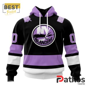 NHL New York Islanders Home In Lavender Hockey Fight Cancer Hoodie