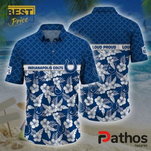 Indianapolis Colts NFL Palm Leaves Hawaiian Shirt