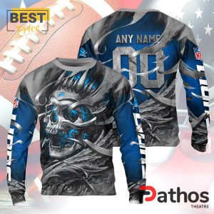 personalized detroit lions nfl skull design hoodie 3 48EAB