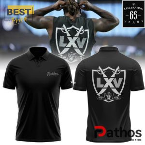 las vegas raiders 65th season polo shirt 2 U5JLX