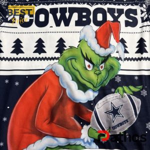 dallas cowboys x grinch 2024 christmas ugly sweater 3 4RWgN