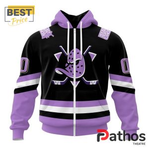 nhl anaheim ducks home in lavender hockey fight cancer hoodie 2 fSeKm