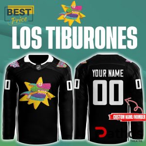 Custom San Jose Sharks x Los Tibs 2024 Hockey Jersey