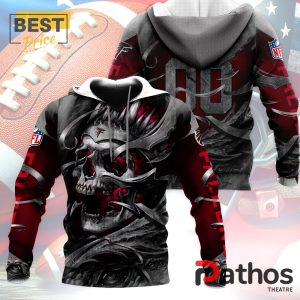 Personalized Atlanta Falcons NFL Skull Design Hoodie