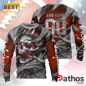 personalized denver broncos nfl skull design hoodie 3 5Fsgu