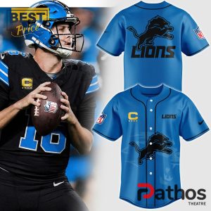 mens blue detroit lions baseball jersey 1 5W5tD