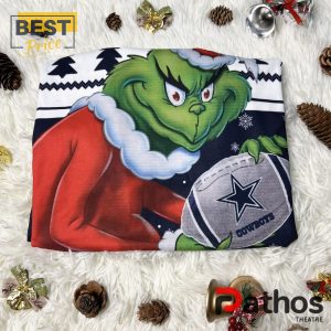 dallas cowboys x grinch 2024 christmas ugly sweater 4 6jZst