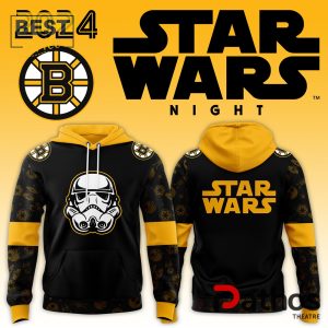 2024 Boston Bruins x Star Wars Night Hoodie, Cap