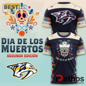 nashville predators nhl dia de los muertos hoodie 6 06csS