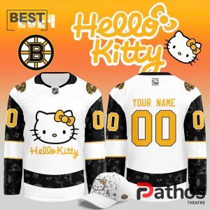 Boston Bruins x Hello Kitty 50th Anniversary Hockey Jersey