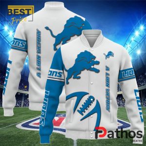 NFL Detroit Lions Team Baseball Jacket