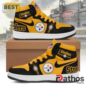 premium pittsburgh steelers nfl air jordan 1 hightop shoes 2 I5fSI