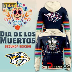 Nashville Predators NHL Dia De Los Muertos Hoodie