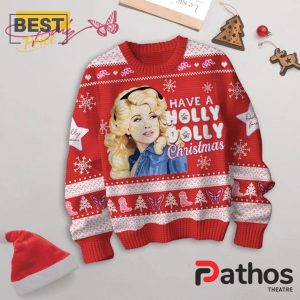 Have A Holly Dolly 2024 Christmas Red Ugly Sweater