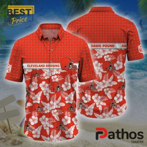 Cleveland Browns NFL Palm Leaves Hawaiian Shirt