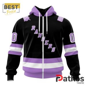 nhl new york rangers home in lavender hockey fight cancer hoodie 2 6i69R