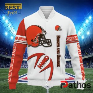 nfl cleveland browns team baseball jacket 2 Seri0