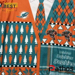 miami dolphins christmas cardigan wool knitted sweater 4 NLCda