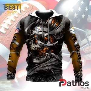 personalized pittsburgh steelers nfl skull design hoodie 4 dZX8B