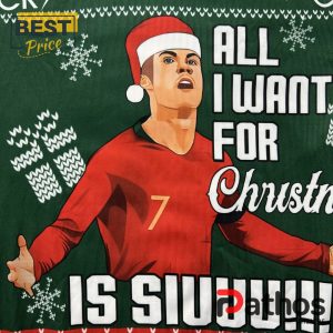 cristiano ronaldo 2024 christmas is siuuu ugly sweater 4 8y9bh