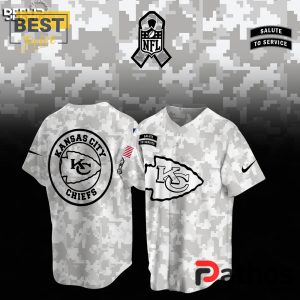 Kansas City Chiefs Camo 2024 Salute to Service Baseball Jersey