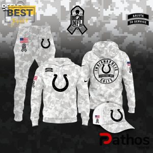 Indianapolis Colts Camo 2024 Salute to Service Hoodie, Jogger, Cap