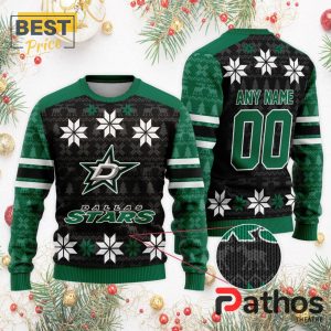 nhl dallas stars custom ugly sweater for christmas 2 R7H1y