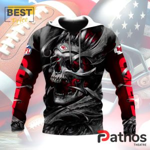 personalized kansas city chiefs nfl skull design hoodie 4 i7QxN