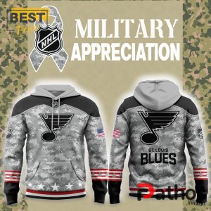 St. Louis Blues 2024 Military Appreciation Hoodie, Jogger, Cap