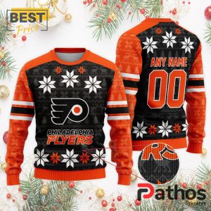 nhl philadelphia flyers custom ugly sweater for christmas 2 Y9gtE