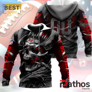 Personalized Tampa Bay Buccaneers NFL Skull Design Hoodie