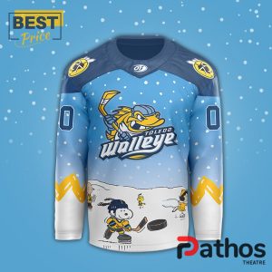 toledo walleye x peanuts night limited edition hockey jersey 2 hu79U