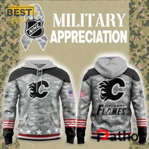 calgary flames 2024 military appreciation hoodie jogger cap 1 jBt55