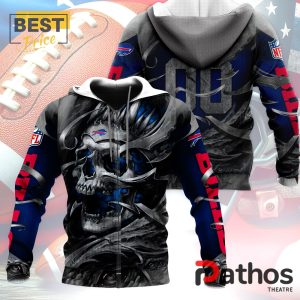 personalized buffalo bills nfl skull design hoodie 5 0hXDn