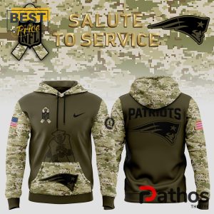 New England Patriots Special 2024 Salute to Service Hoodie