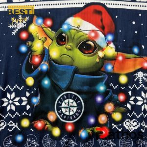 seattle mariners baby yoda star wars 2024 christmas sweater 4 q51Mz