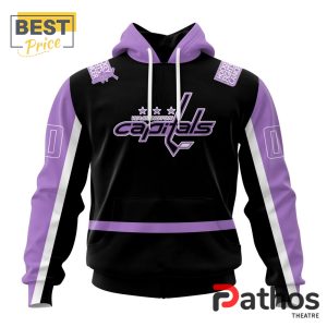 NHL Washington Capitals Home In Lavender Hockey Fight Cancer Hoodie