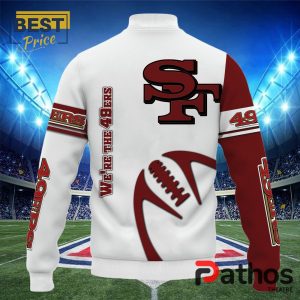 nfl san francisco 49ers team baseball jacket 3 EG2lo